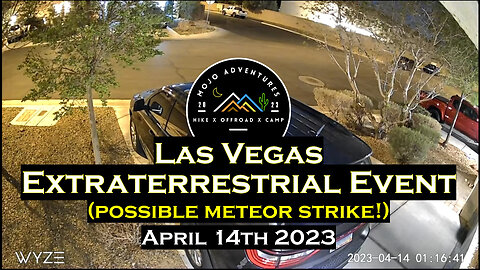 Vegas Meteor CAUGHT ON CAMERA #2023 UFO Footage Las Vegas UFO Ring Cam WYZE Extraterrestrial Event