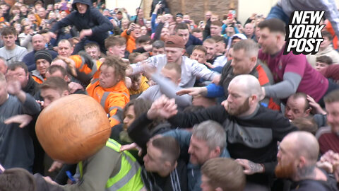Punches thrown at barbaric Atherstone Ball Game for Shrove Tuesday