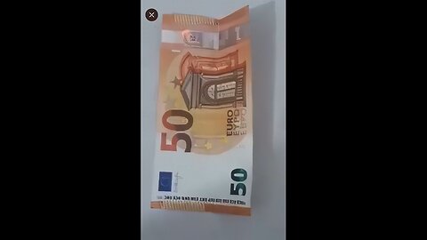 See what happens when you fold and put Two €50 bills together