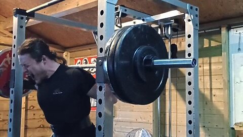 2x6 135 Kgs High-Bar Squats Back-offs. Last Set