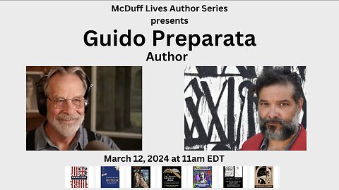 Live with Author Guido Preparata, March 12, 2024