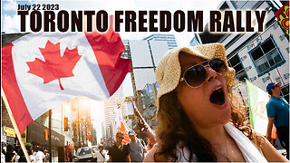 Toronto Freedom Rally - New Banner - Closed Shops on Yonge Street