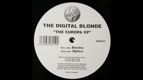 The Digital Blonde - Optica (Original Mix).