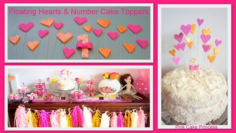 Copycat Recipes How to Make Floating Hearts & Number 1 Cake Toppers Decorations Cook Recipes food