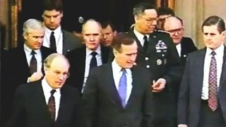 Vintage CNN - Iraq War Day 2 - George Bush - Jan 17 1991
