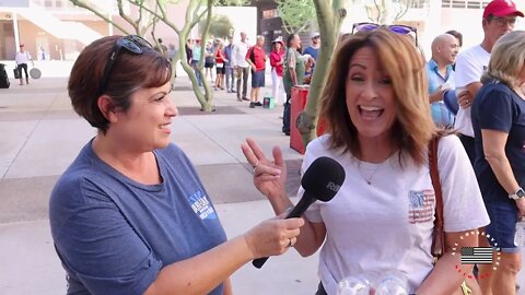 Arizona Voter Reaction with Susan Caldwell | Turning Point USA Event | AllConservatives.com