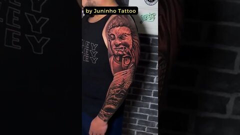 Stunning Tattoo by Juninho Tattoo #shorts #tattoos #inked #youtubeshorts