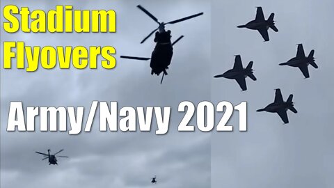 Army Navy Flyover 12/11/2021 ● 160th SOAR Night Stalkers ● MH-6 MH-47G MH-60M ● F/A-18 Super Hornet