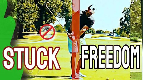 Easy Way To STOP GETTING STUCK In Golf Swing And Pulling Arms Inside | Get Arms In Front