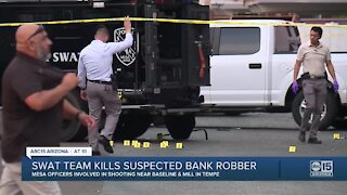 Swat team kills suspected bank robber in Tempe