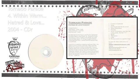 Tornado Parade - Hatred & Love Coexist - 4. Within Warm Blood. (2004 CD) Mt. Pleasant, MI Metal.