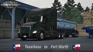 ATS | Volvo VNL 860 | Texarkana TX to Fort Worth TX | Wood Shavings 7,905lb