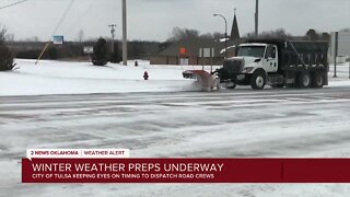 Tulsa prepares for winter weather