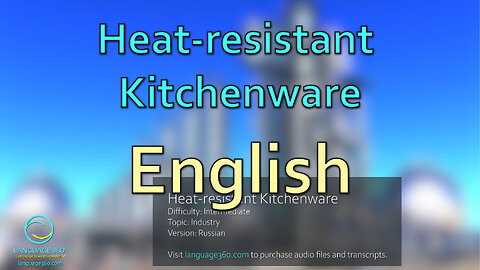 Heat-resistant Kitchenware: English
