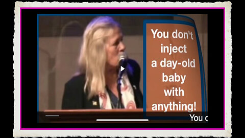Dr. Judy Mikovits - YOU DON’T INJECT A DAY OLD BABY WITH ANYTHING!!!!!!!!!!!!!