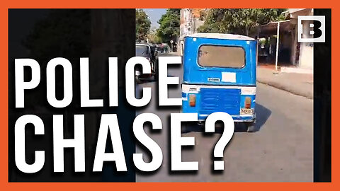 Weirdest Police Chase?! Auto Rickshaw Chased by Police Bike on Columbian Streets