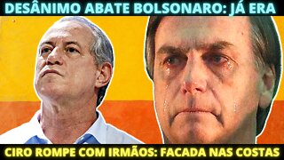 Desânimo abate campanha de Bolsonaro - Família de Ciro Gomes é Lula Lá