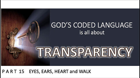 God's Coded Language Part 15 Deception is the game at play. Seek eyes that see and ear that hear.