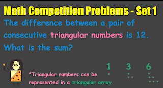 Math Competition Problems - Set 1