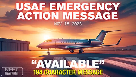 194 character US Military Emergency Action Message – AVAILABLE – Nov 18 2023