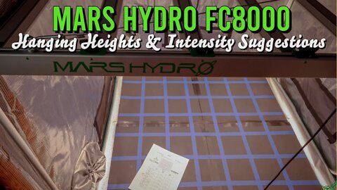 Mars Hydro FC-8000: Hanging Heights and Intensity Suggestions (Unboxing/Review)