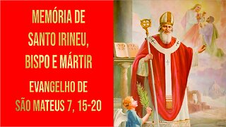 Evangelho da Memória de Santo Irineu, Bispo e Mártir Mt 7, 15-20