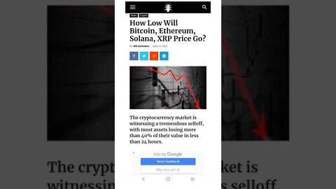 How Low Will Bitcoin, Ethereum, Solana, XRP Price Go? #cryptomash #ytshorts #cryptonews
