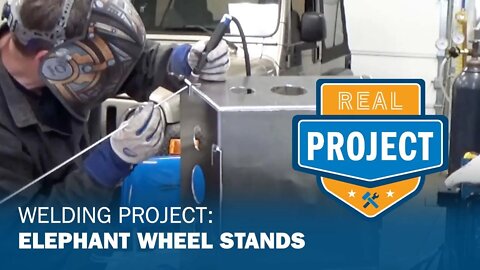 Welding Project: Elephant Wheel Stands (Real Project)