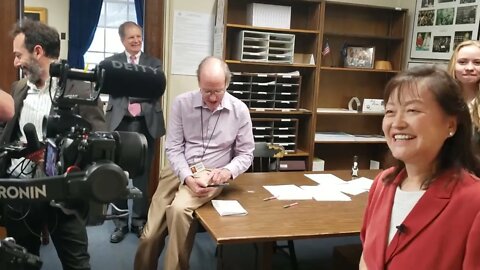 Filing for Republican Primary in NH SOS and Interview by the Press