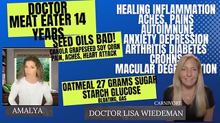 CARNIVORE DOCTOR WIEDEMAN HEALS PAIN, ANXIETY, DEPRESSION, CROHNS, IBS, ARTHRITIS, ECZEMA, BLOAT, MACULAR DEGENERATION, VITILIGO, EATING DISORDER