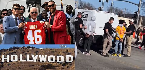 Biden Supports Travis Kelce’s 1st Movie + Wakandians Shoot Up Kansas City Chiefs Super Bowl Parade