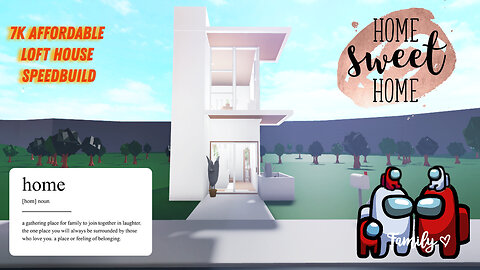 Bloxburg 7k loft affordable house speedbuild ~No advance placement!