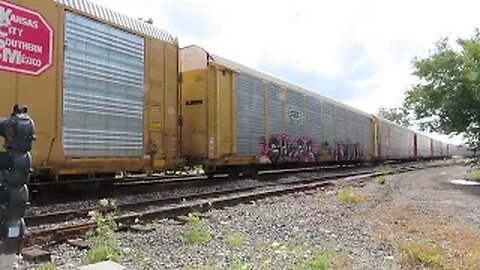 CSX M215 Autorack Train from Fostoria, Ohio July 26, 2022