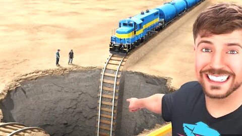 Train Vs Giant Pit