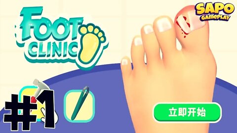 Foot Clinic - ASMR Feet Care - Gameplay Part 1 (Android/IOS) SapoGamePlay - Jogos #FootClinic