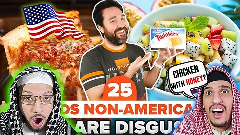 Arab Muslim Brothers Reaction To 25 Foods Americans Love That Non Americans Think Are Disgusting