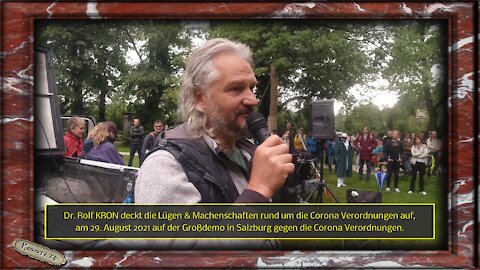 Dr. Rolf KRON deckt die Lügen & Machenschaften rund um die Corona Verordnungen auf