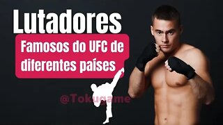 Lutadores famosos do UFC de diferentes países