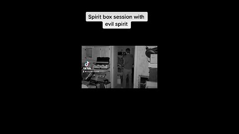 Paranormal investigation, communicating with an evil spirit.￼