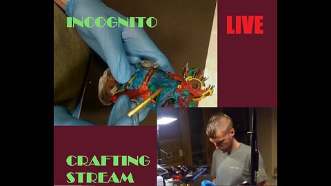 Airbrushing One Of My Sculptures On Stream