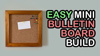 Easy Mini Bulletin Board Build | Shop Noise