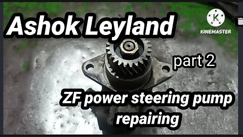 Ashok Leyland power steering pump repairing video
