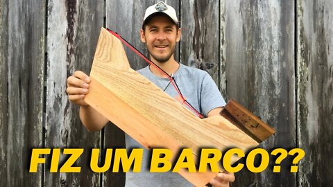 Como fazer um Barco Decoração de Madeira. How to Make a Wooden Decoration Boat.