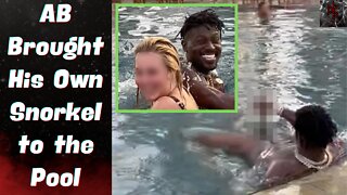 Antonio Brown Goes Skinny Dipping in a Dubai Pool, Threatens Journalists & Pulls the Race Card