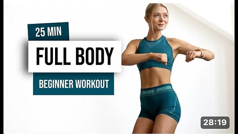 25 MIN FULL BODY HIIT for Beginners - No Equipment - No Repeat Home Workout
