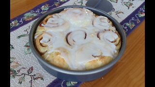 World's Easiest Cinnamon Rolls (No Mixer... No-Kneading... No Yeast Proofing)