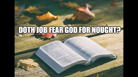 Doth Job fear God for nought