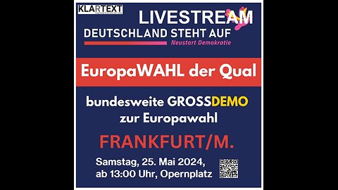 Frankfurt steht auf! Demo mit EuropaWAHLderQual #F2505