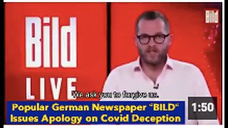 THIS IS HUGE! Popular German Newspaper “ BILD “ Issues Apology on Covid Deception
