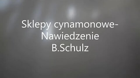 Nawiedzenie- B Schulz audiobook